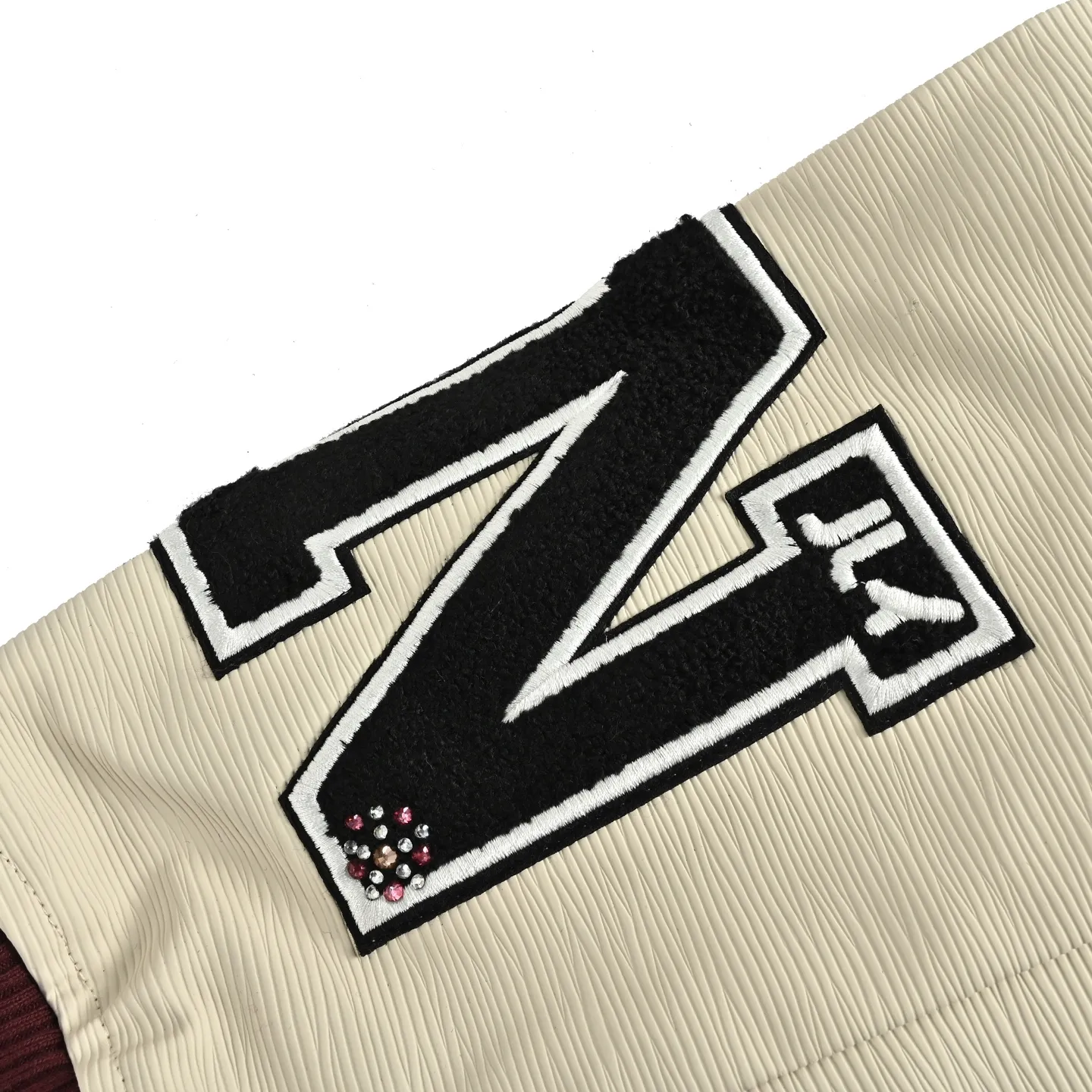 Louis Vuitton/Louis Vuitton embroidered letter logo baseball jacket